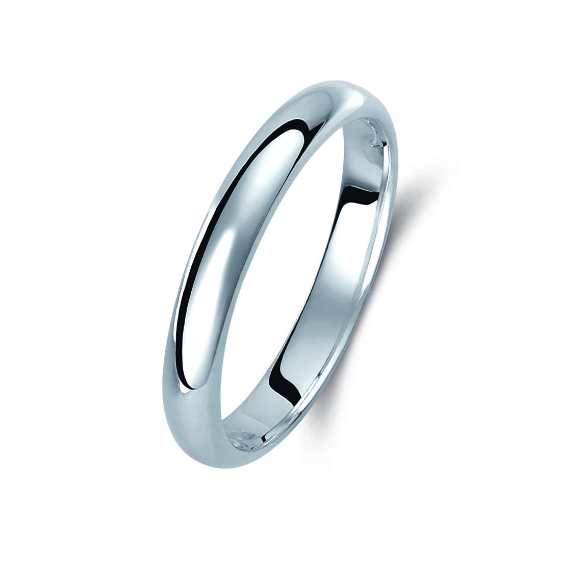 Ζευγάρι βέρες λευκόχρυσες 14 καρατίων. Σχέδιο 003b-ba 