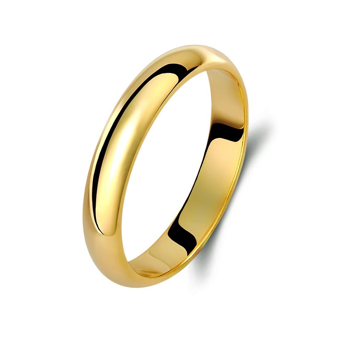 Ζευγάρι βέρες χρυσές 14 καρατίων. Σχέδιο 004c-ca 