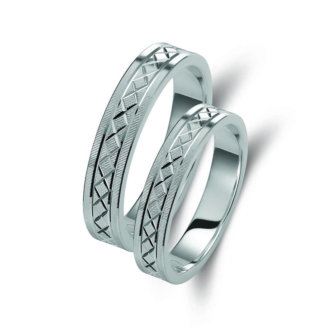 Ζευγάρι βέρες ασημένιες (925). Σχέδιο 027b-ba