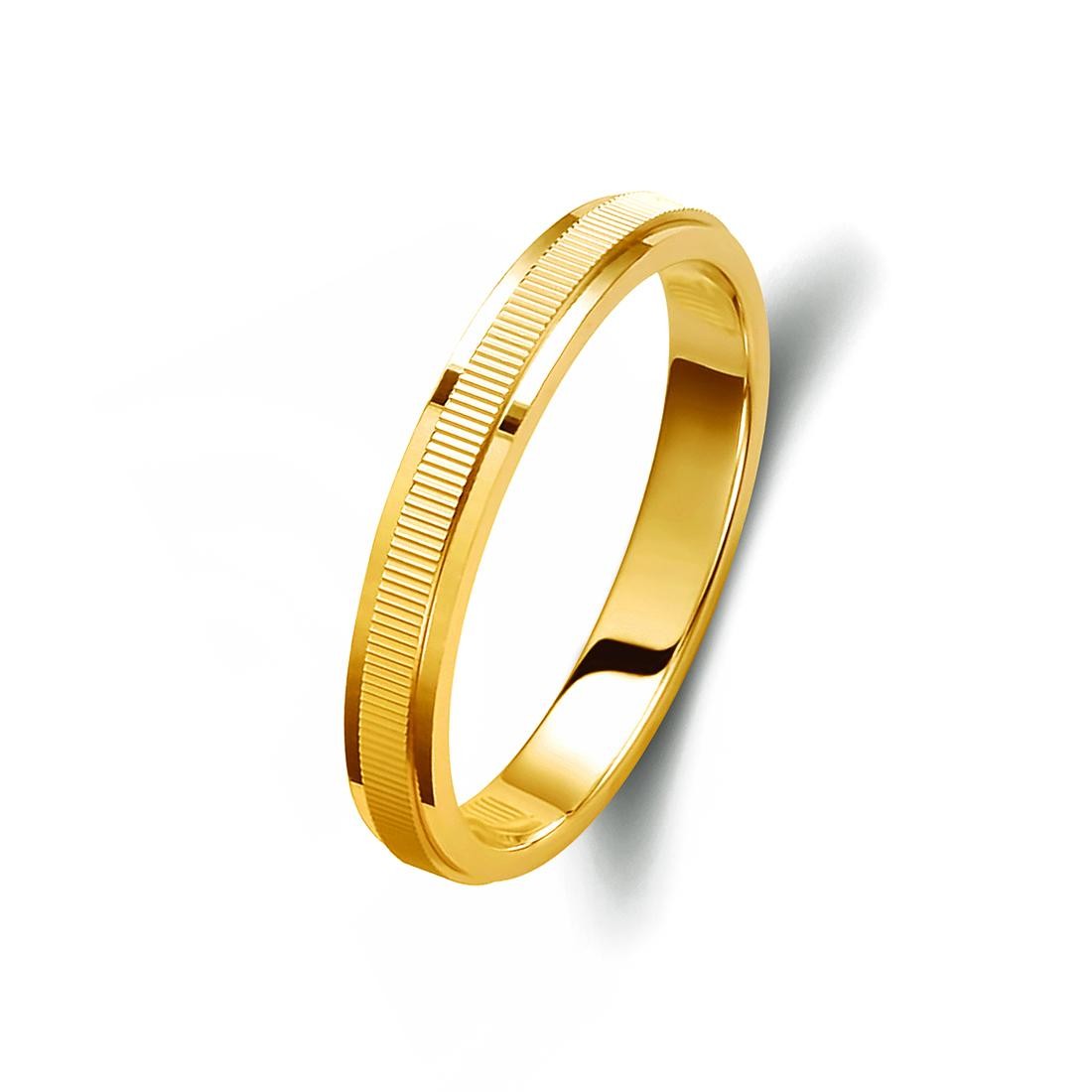 Ζευγάρι βέρες χρυσές 14 καρατίων. Σχέδιο 034c-ca  