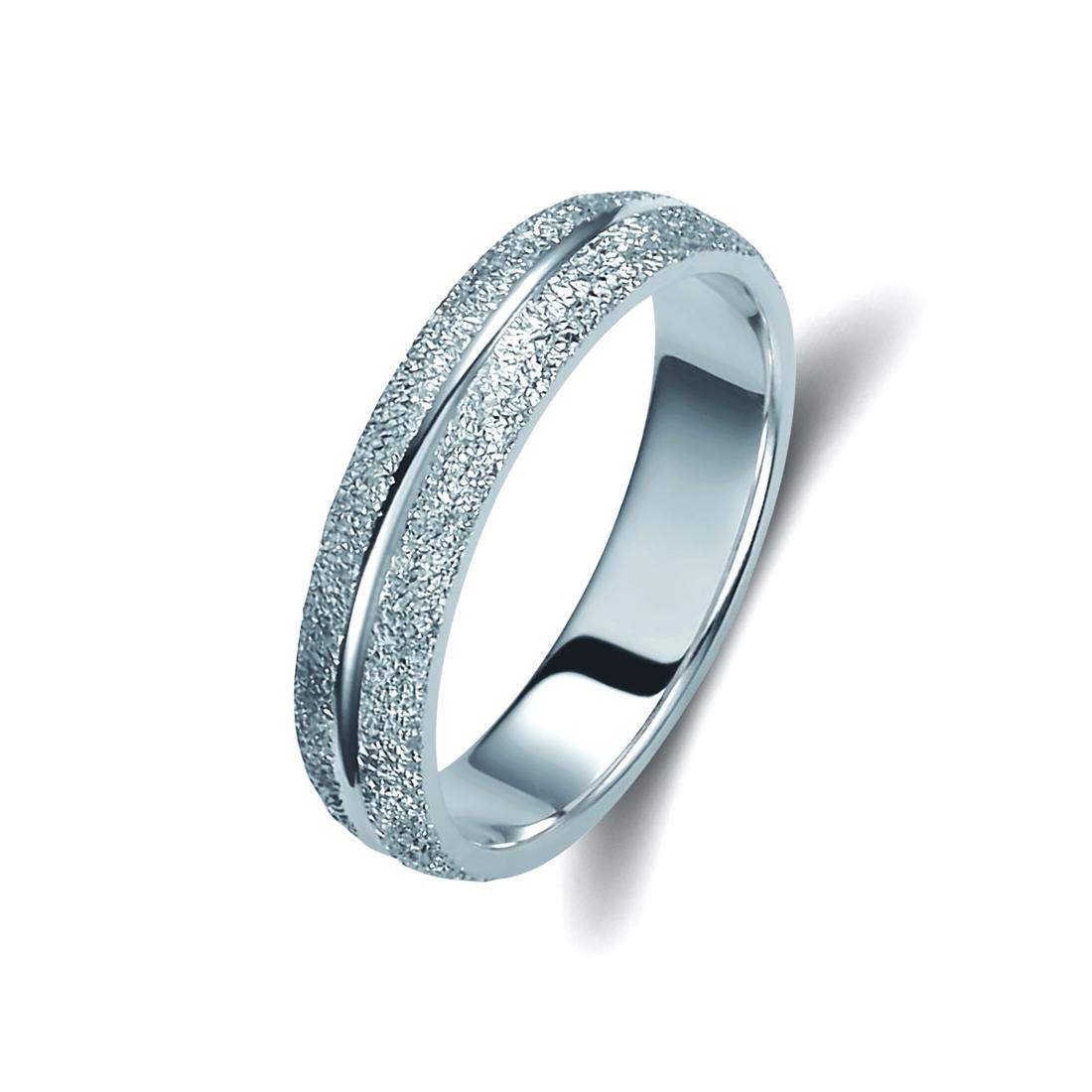 Ζευγάρι βέρες λευκόχρυσες 14 καρατίων. Σχέδιο 153b-ba 