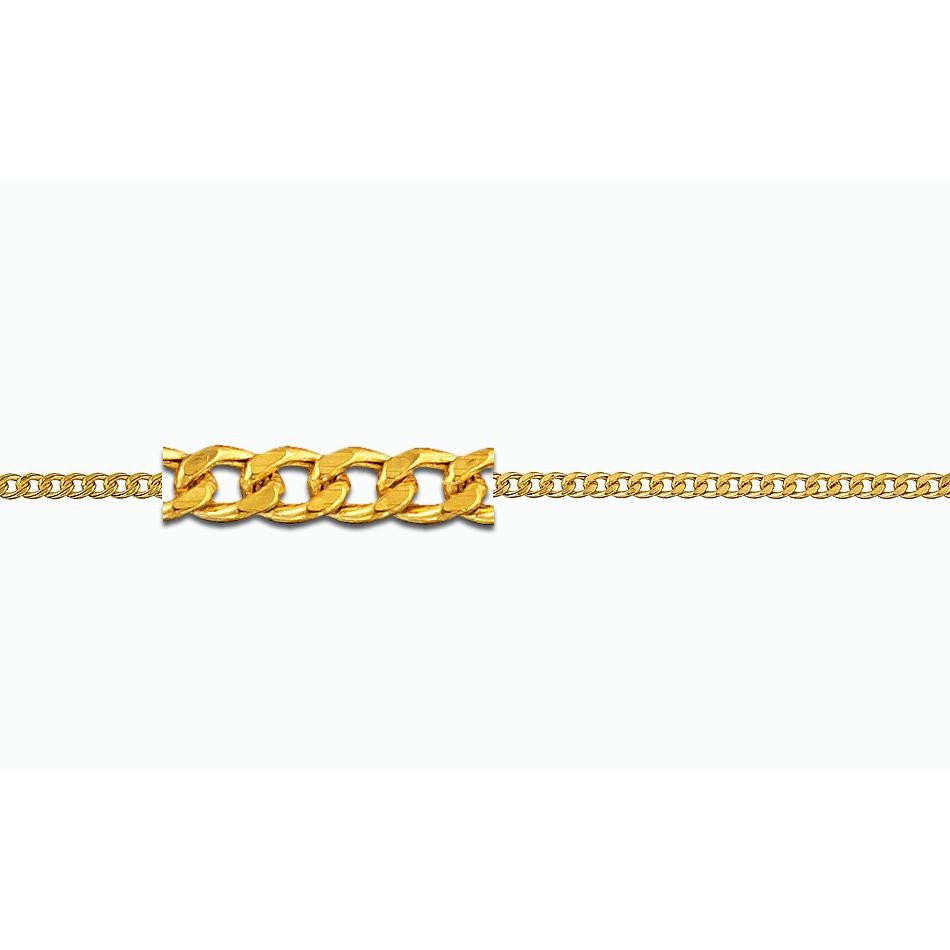 Αλυσίδα Gourmet κίτρινο χρυσό k14-50cm