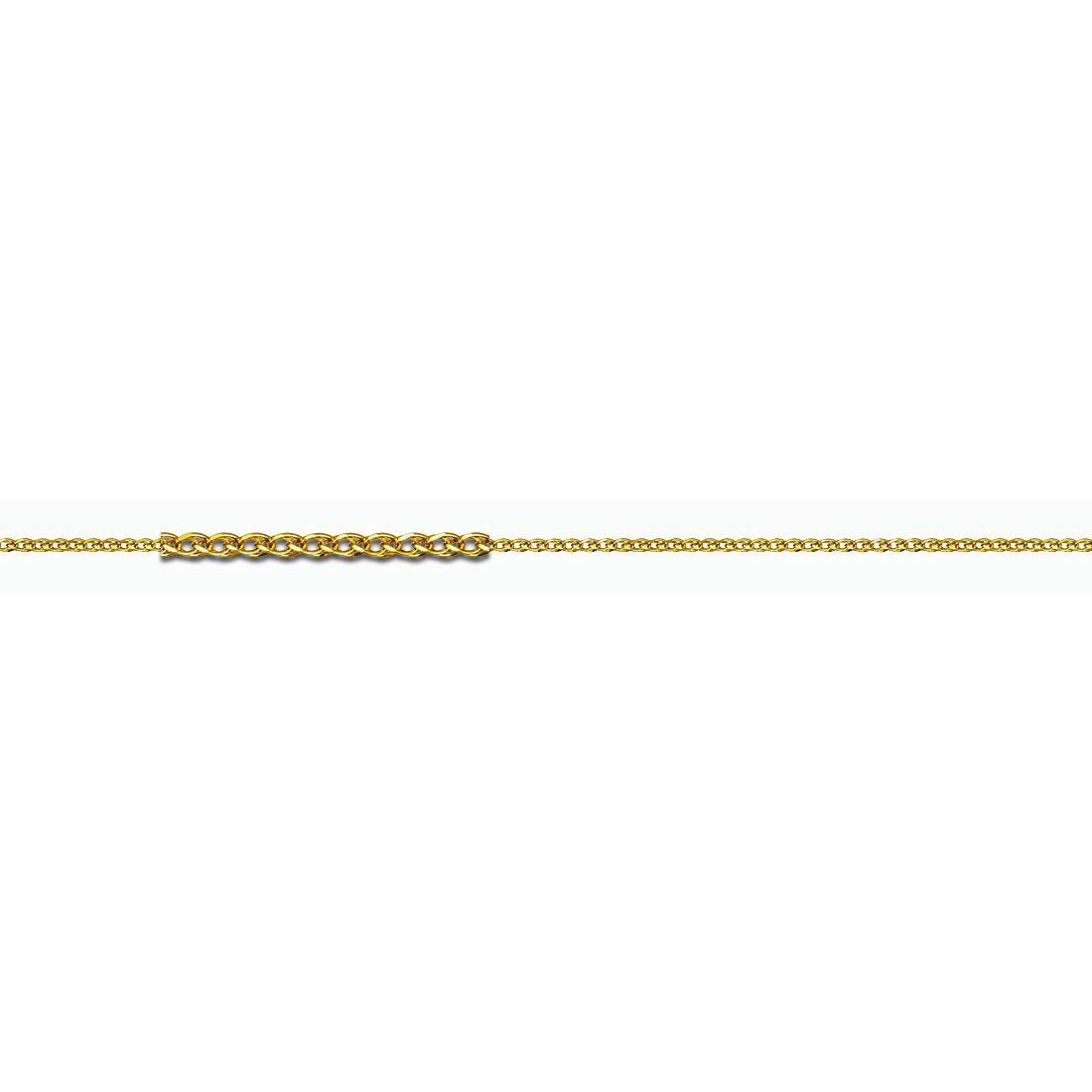 Αλυσίδα Spiga αραιή κίτρινος χρυσός Κ14-40cm