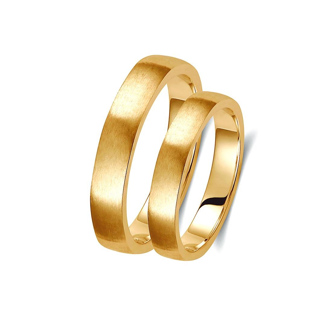 Ζευγάρι βέρες χρυσές 14 καρατίων. Σχέδιο 348c-ca