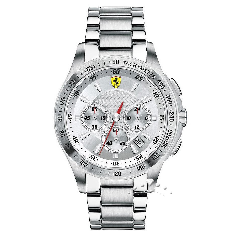 Ρολόι Ferrari με μπρασελέ και χρονόμετρο