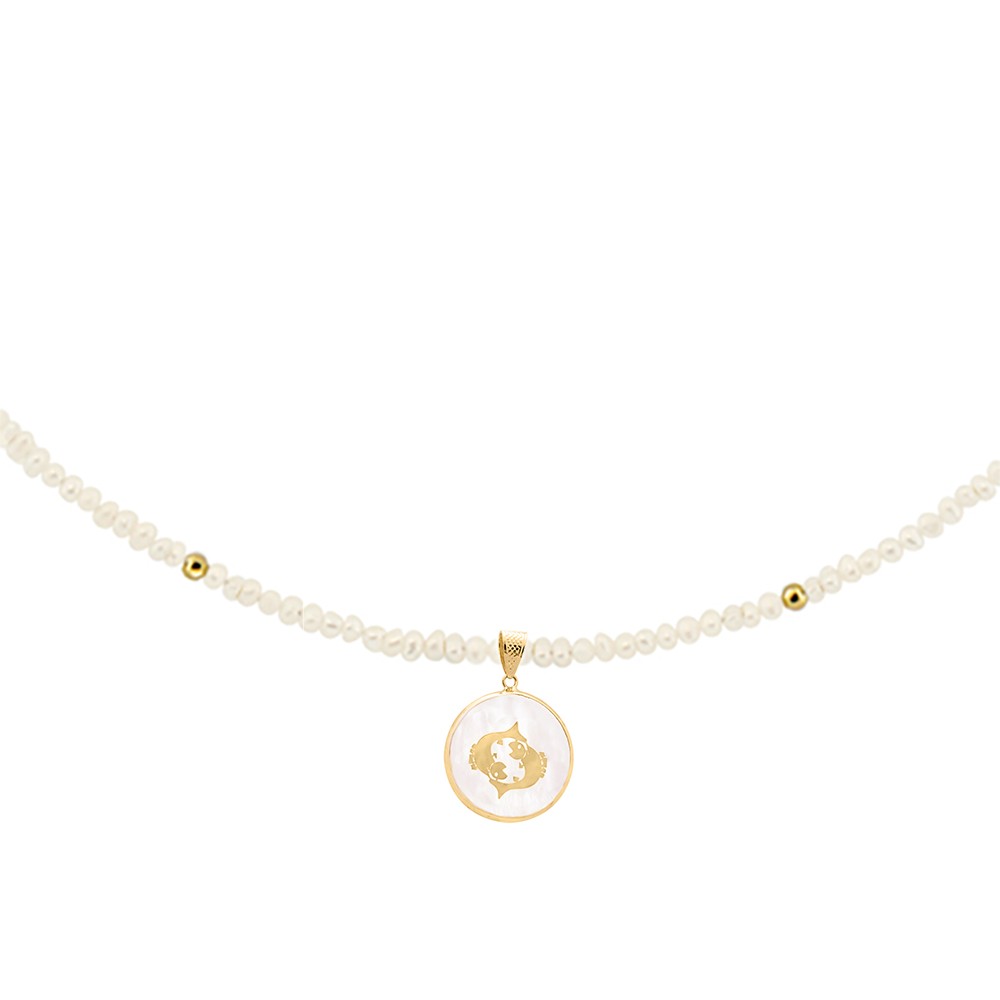 Zώδιο μαργαριταρένιο κολιέ Ιχθύς