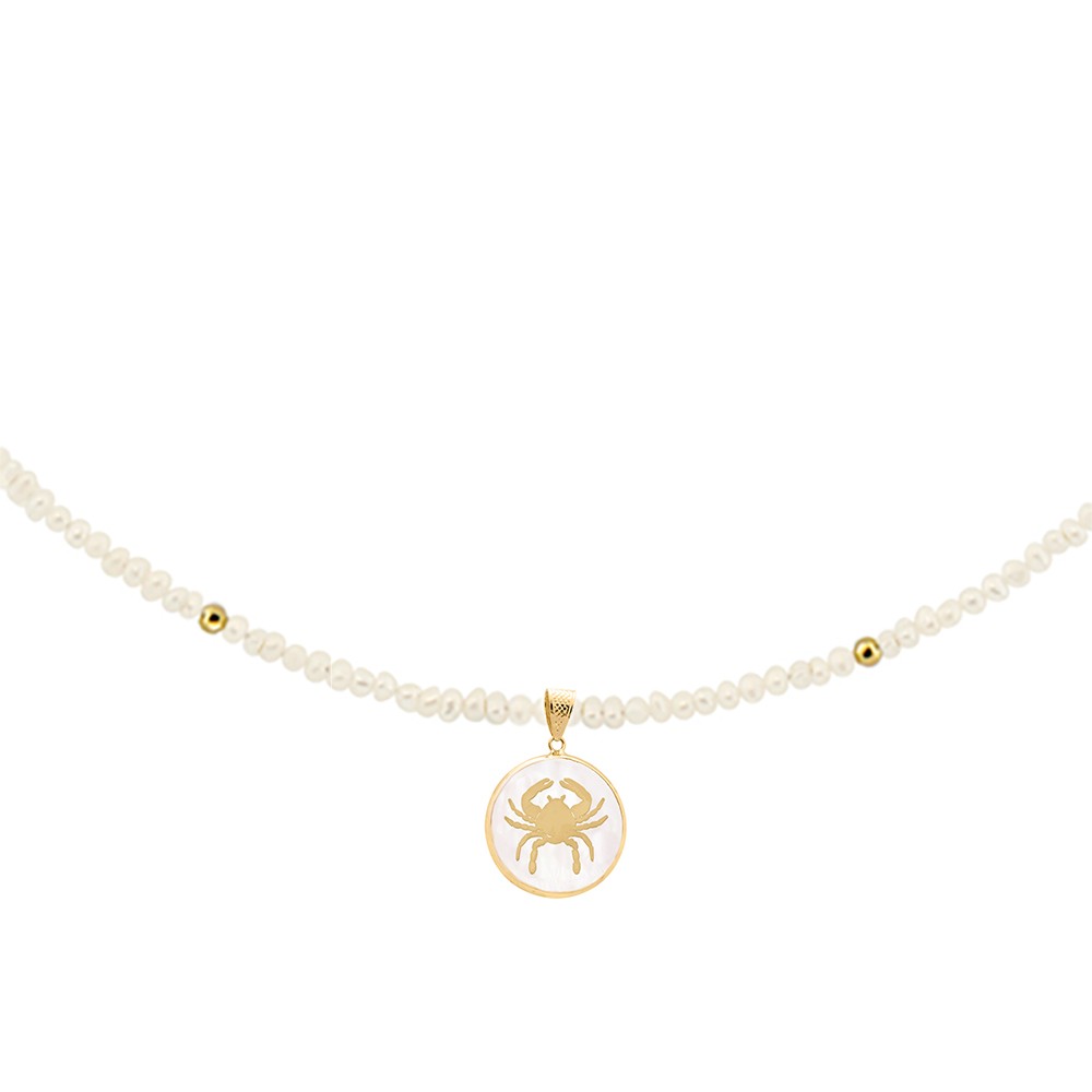 Zώδιο μαργαριταρένιο κολιέ Καρκίνος