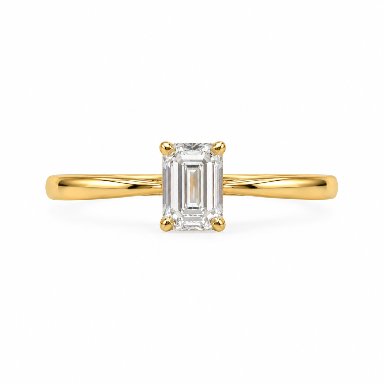 Μονόπετρο δαχτυλίδι emerald