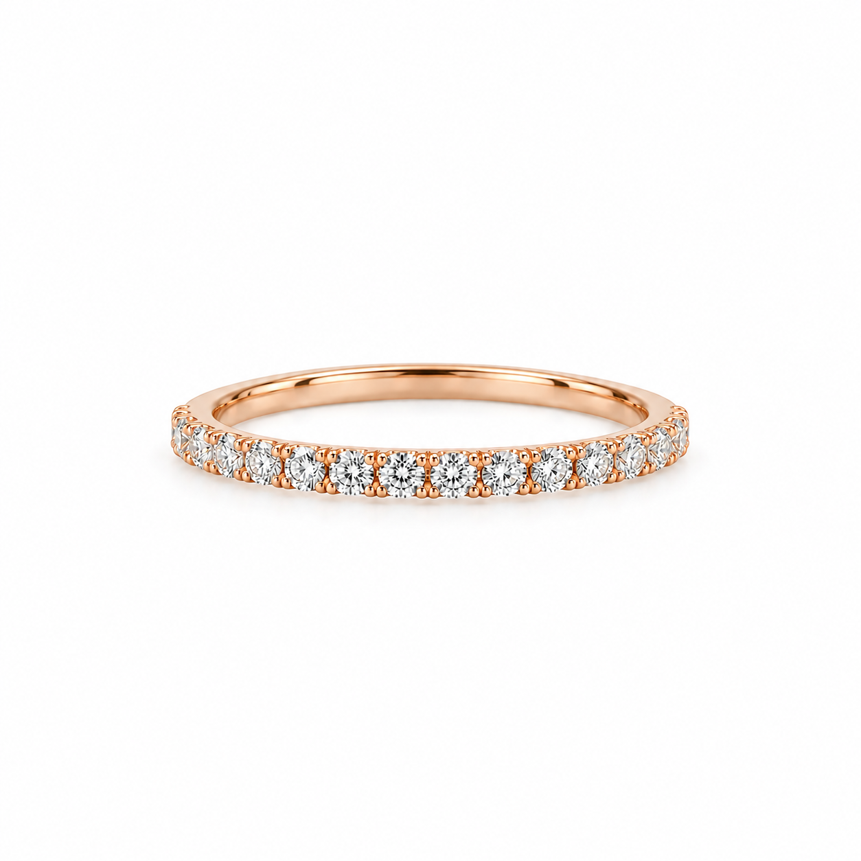 Δαχτυλίδι ολόβερο από ροζ χρυσό
