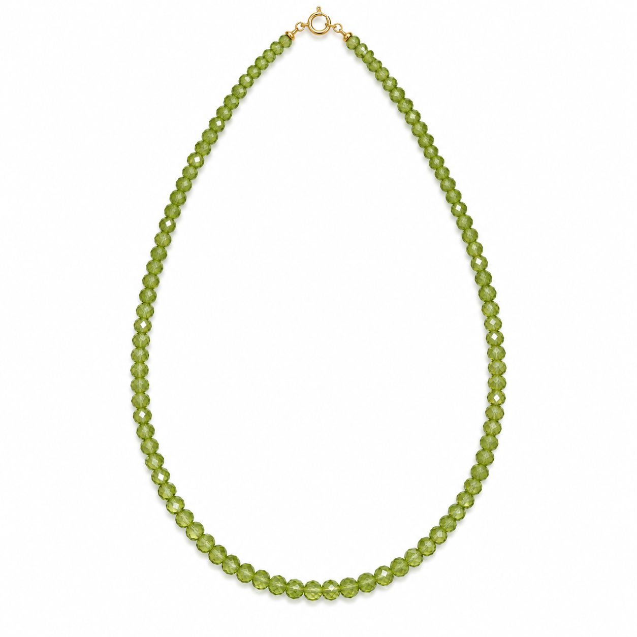 Κολιέ με ορυκτές peridot