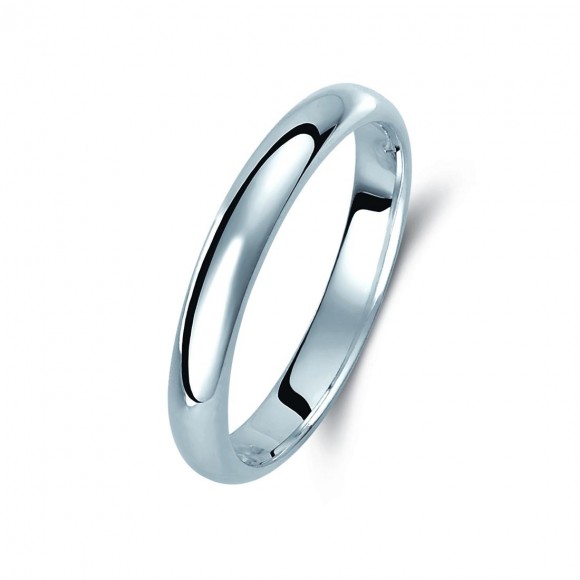 Ζευγάρι βέρες λευκόχρυσες 14 καρατίων. Σχέδιο 003b-ba 