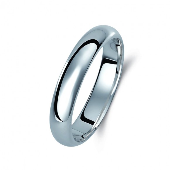 Ζευγάρι βέρες λευκόχρυσες 18 καρατίων. Σχέδιο 005b-ba 