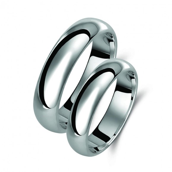 Ζευγάρι βέρες ασημένιες (925). Σχέδιο 007b-ba