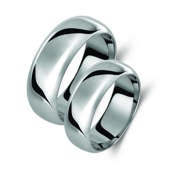 Ζευγάρι βέρες ασημένιες (925). Σχέδιο 009b-ba