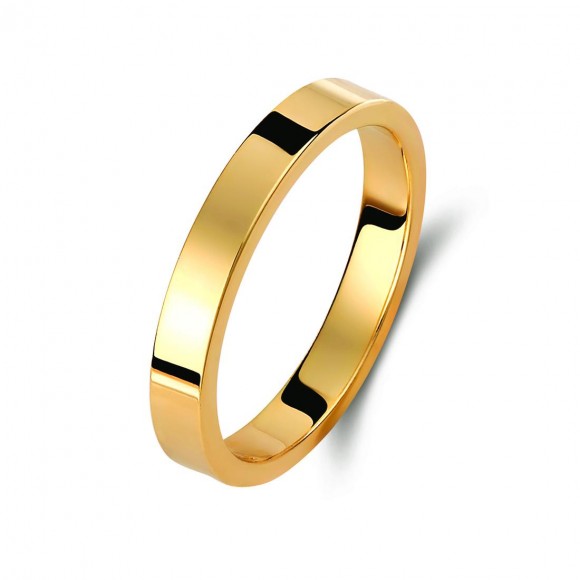 Ζευγάρι βέρες χρυσές 14 καρατίων. Σχέδιο 010c-ca 