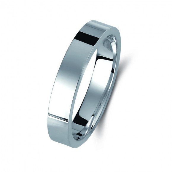 Ζευγάρι βέρες λευκόχρυσες 18 καρατίων. Σχέδιο 011b-ba 