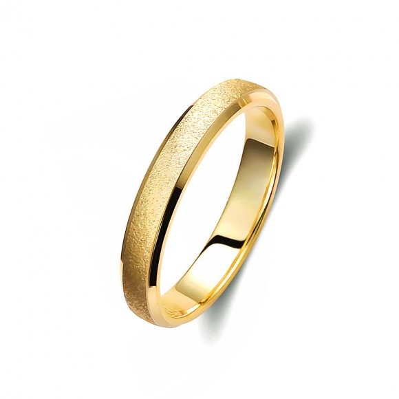 Ζευγάρι βέρες χρυσές 18 καρατίων. Σχέδιο 117c-ca  