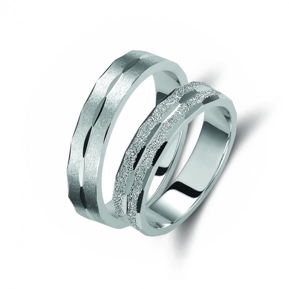 Ζευγάρι βέρες ασημένιες (925). Σχέδιο 170b-ba 