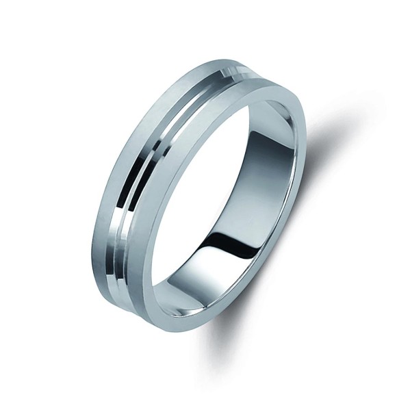 Ζευγάρι βέρες ασημένιες (925). Σχέδιο 182b-ba 