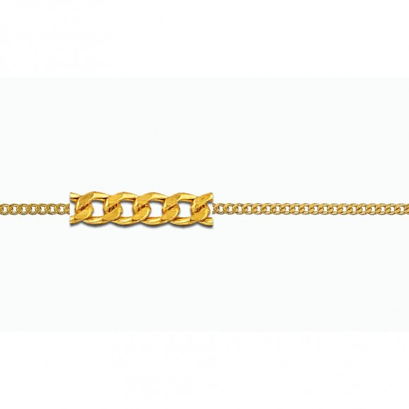 Αλυσίδα Gourmet κίτρινο χρυσό k14-50cm