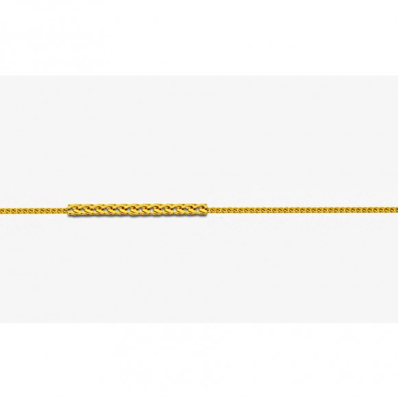 Αλυσίδα Spiga σε κίτρινο χρυσό 50 εκατοστών, σε 9 καράτια (κ375).