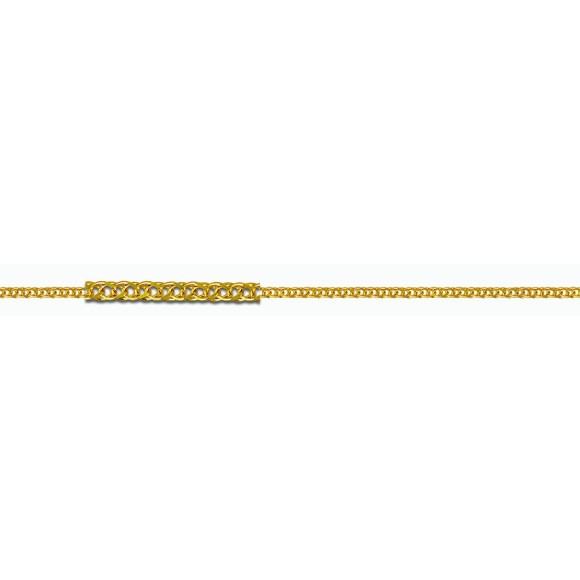 Αλυσίδα Spiga αραιή κίτρινος χρυσός 50cm-K14