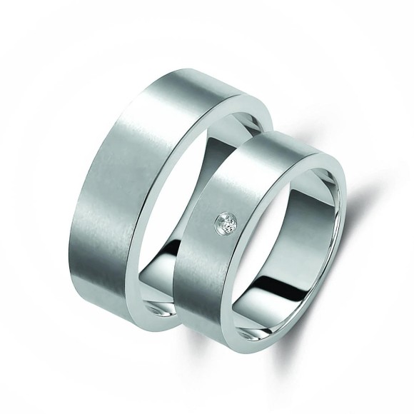 Ζευγάρι βέρες ασημένιες (925). Σχέδιο 237b-ba 