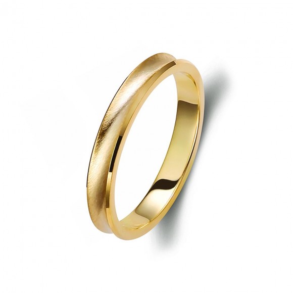 Ζευγάρι βέρες χρυσές 14 καρατίων. Σχέδιο 305c-ca 