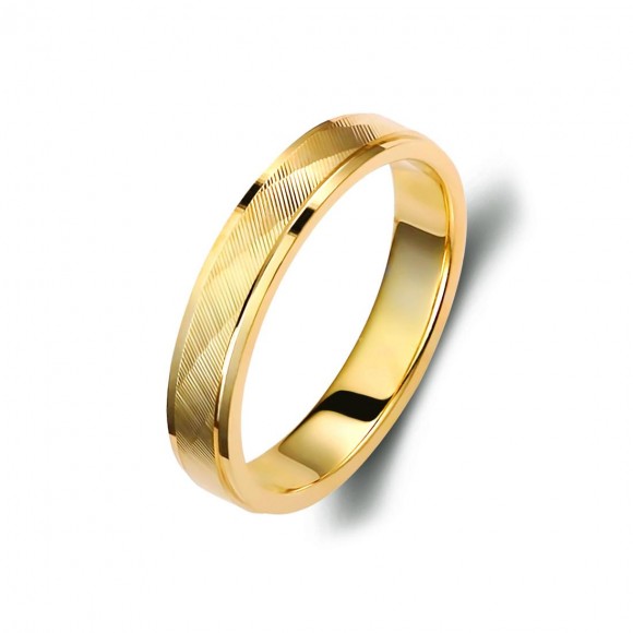 Ζευγάρι βέρες χρυσές 14 καρατίων. Σχέδιο 320c-ca 