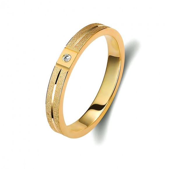 Ζευγάρι βέρες χρυσές 14 καρατίων. Σχέδιο 339c-ca