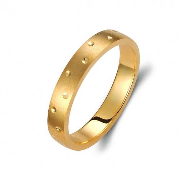 Ζευγάρι βέρες χρυσές 14 καρατίων. Σχέδιο 356c-ca 