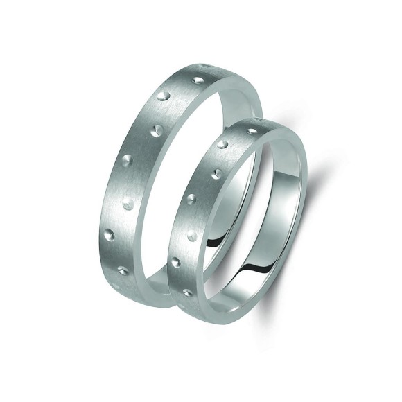 Ζευγάρι βέρες ασημένιες(925). Σχέδιο 356b-ba 