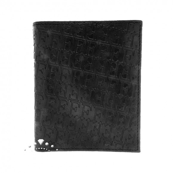 Δερμάτινο πορτοφόλι Gianfranco Ferre, χρώματος μαύρου. Κωδικός 18351.