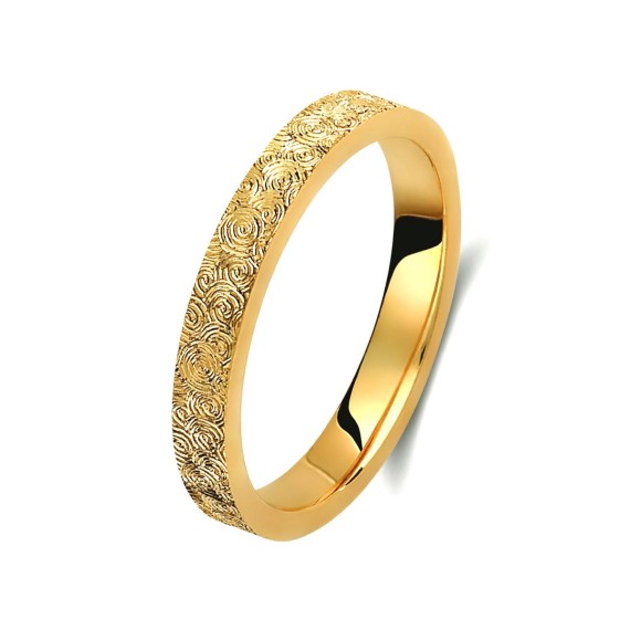 Ζευγάρι βέρες χρυσές 14 καρατίων. Σχέδιο 398c-ca 