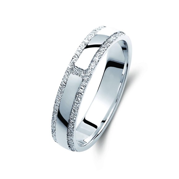 Ζευγάρι βέρες ασημένιες(925). Σχέδιο 424b-ba  