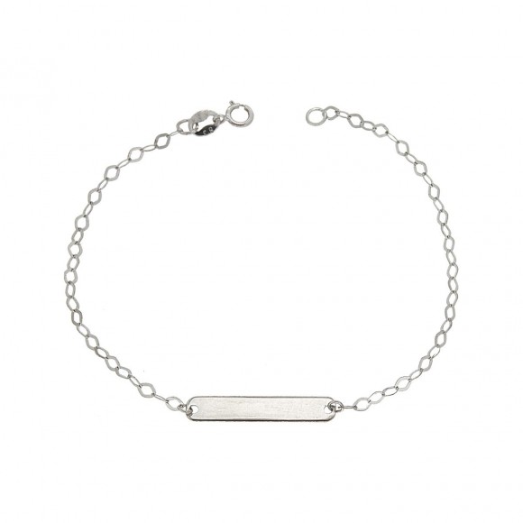 Ταυτότητα λευκόχρυση σκέτη  K14