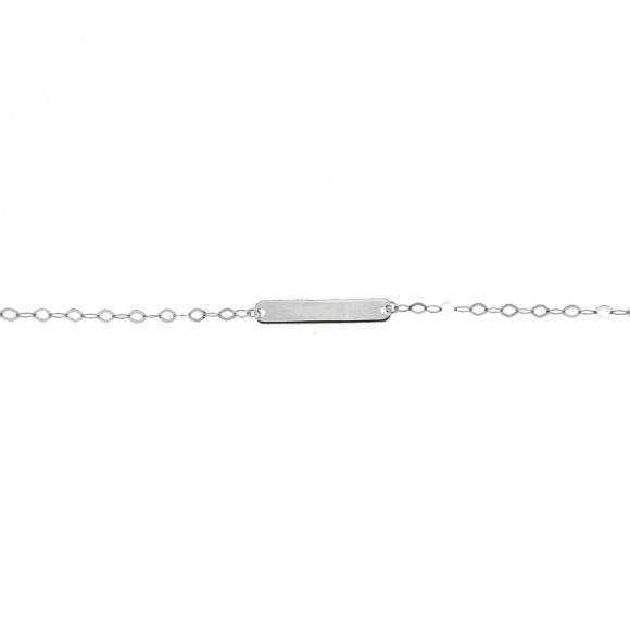 Ταυτότητα λευκόχρυση σκέτη  K14