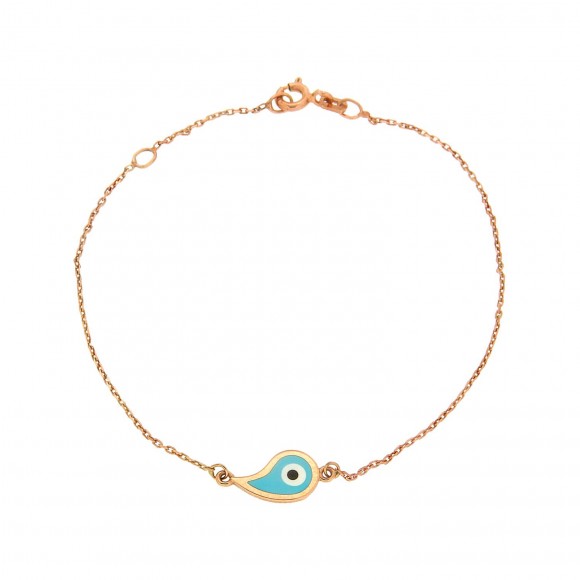Βραχιόλι μάτι Lachour τυρκουάζ