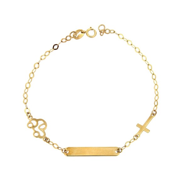 Ταυτότητα χρυσή με σταυρό και αυτοκίνητο K14