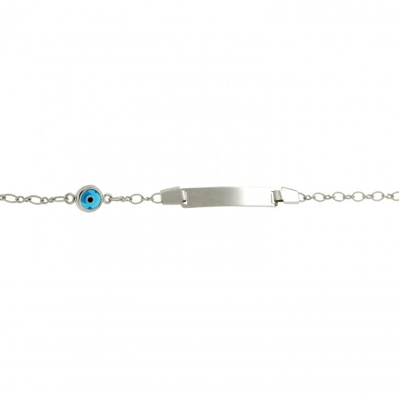 Ταυτότητα βραχιόλι λευκόχρυσο (3150150)