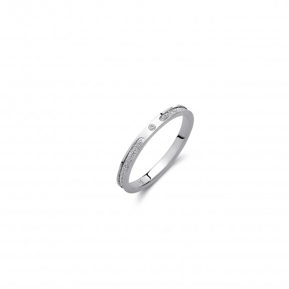 Χρυσό Λευκόχρυσο 14k Χωρίς πέτρα 2 mm