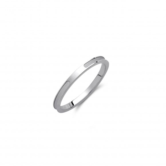 Χρυσό Λευκόχρυσο 14k Χωρίς πέτρα 2 mm
