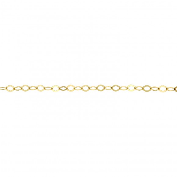 Αλυσίδα ρόμβοι χρυσή Κ14 (55cm)