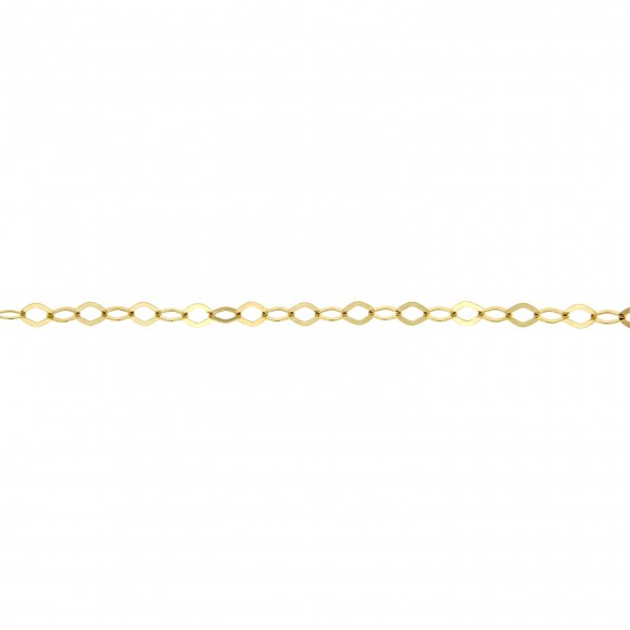 Αλυσίδα ρόμβοι χρυσή Κ14 (45cm)