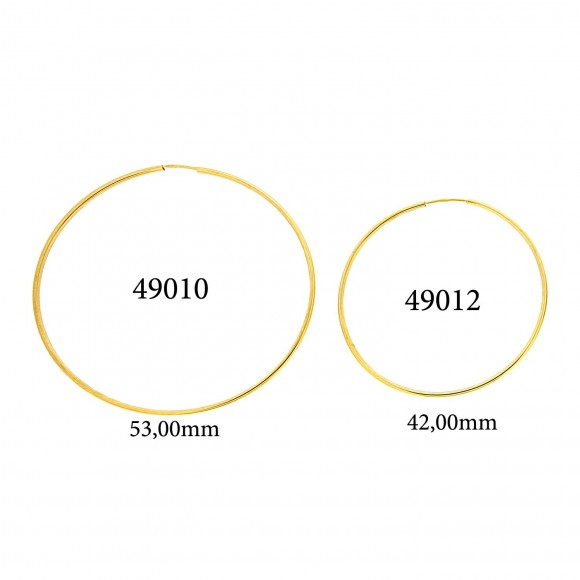 Κρίκοι πομπέ χρυσοί LARGE