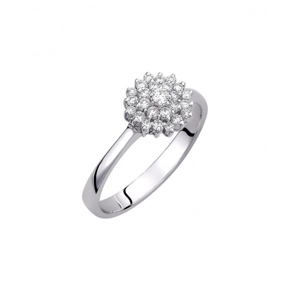 Δαχτυλίδι διαμαντένιο λουλούδι