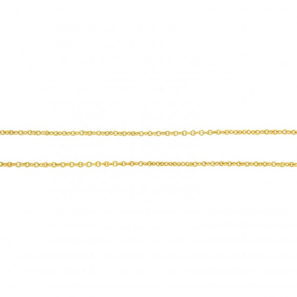 Αλυσίδα Forzetina σε κίτρινο χρυσό 55 εκατοστών, σε 9 καράτια (κ375)