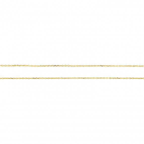 Αλυσίδα Forzetina σε κίτρινο χρυσό 40 εκατοστών, σε 14 καράτια, κ585