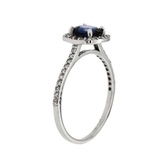 Δαχτυλίδι ροζέτα με sapphire 0.95ct