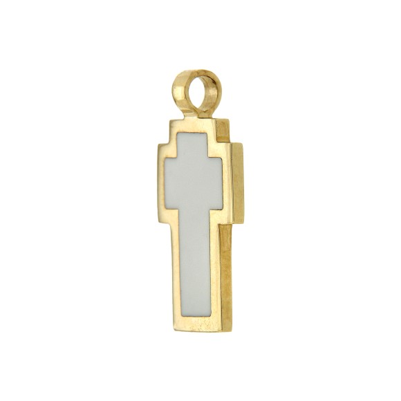 Σταυρός λευκός gold 5273790